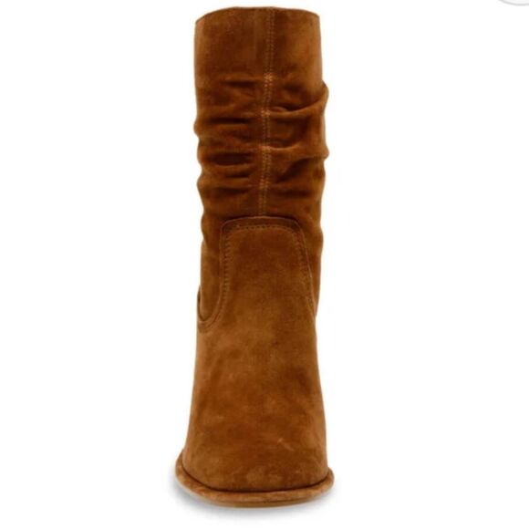 Steve Madden Vector Slouch Bootie- Chestnut Suede - Picture 7 of 13